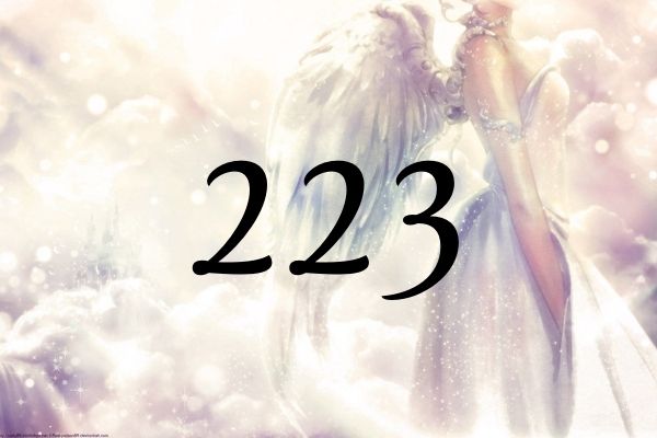 天使數字２２３的意義是『保持信念吧』